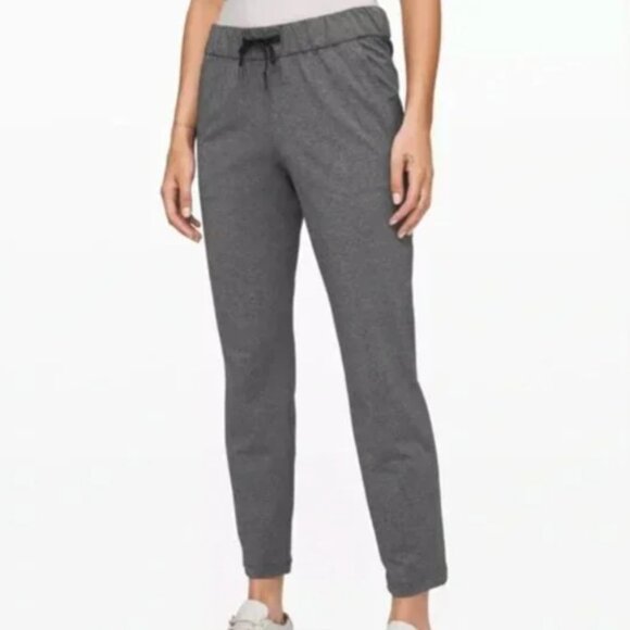lululemon athletica Pants - Lululemon Women’s On The Fly Pants Joggers Drawstring Gray